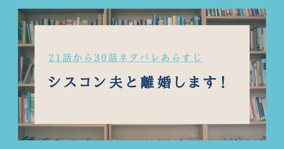 シスコン夫と離婚します ネタバレ 30話