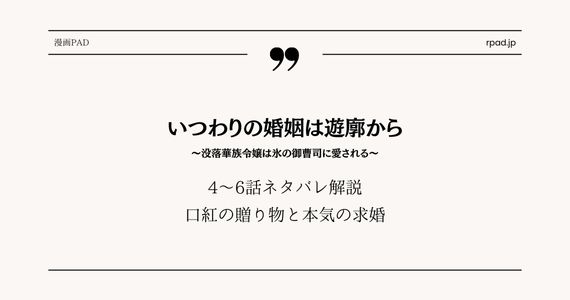 いつわりの婚姻は遊廓から ネタバレ 6話