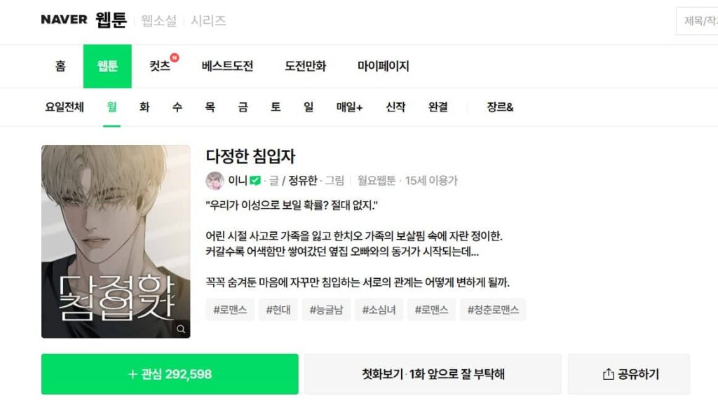 甘い侵入者 韓国